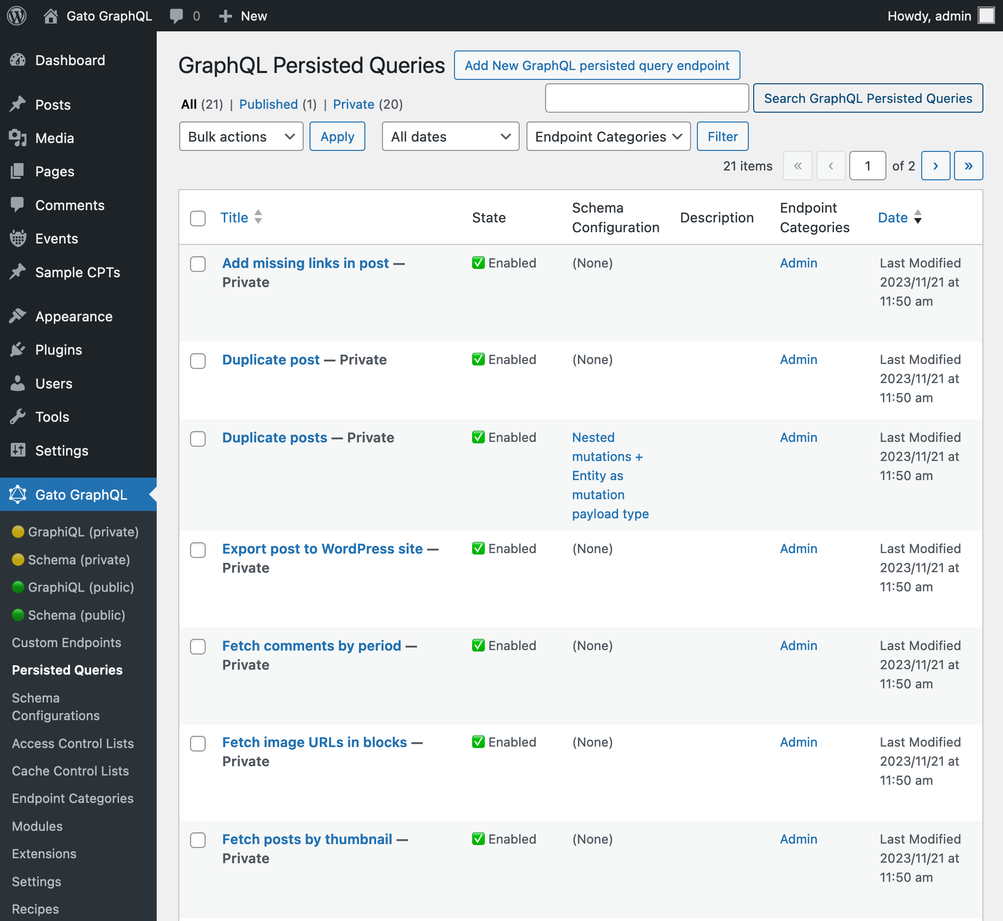 Önceden Tanımlanmış Persisted Queries