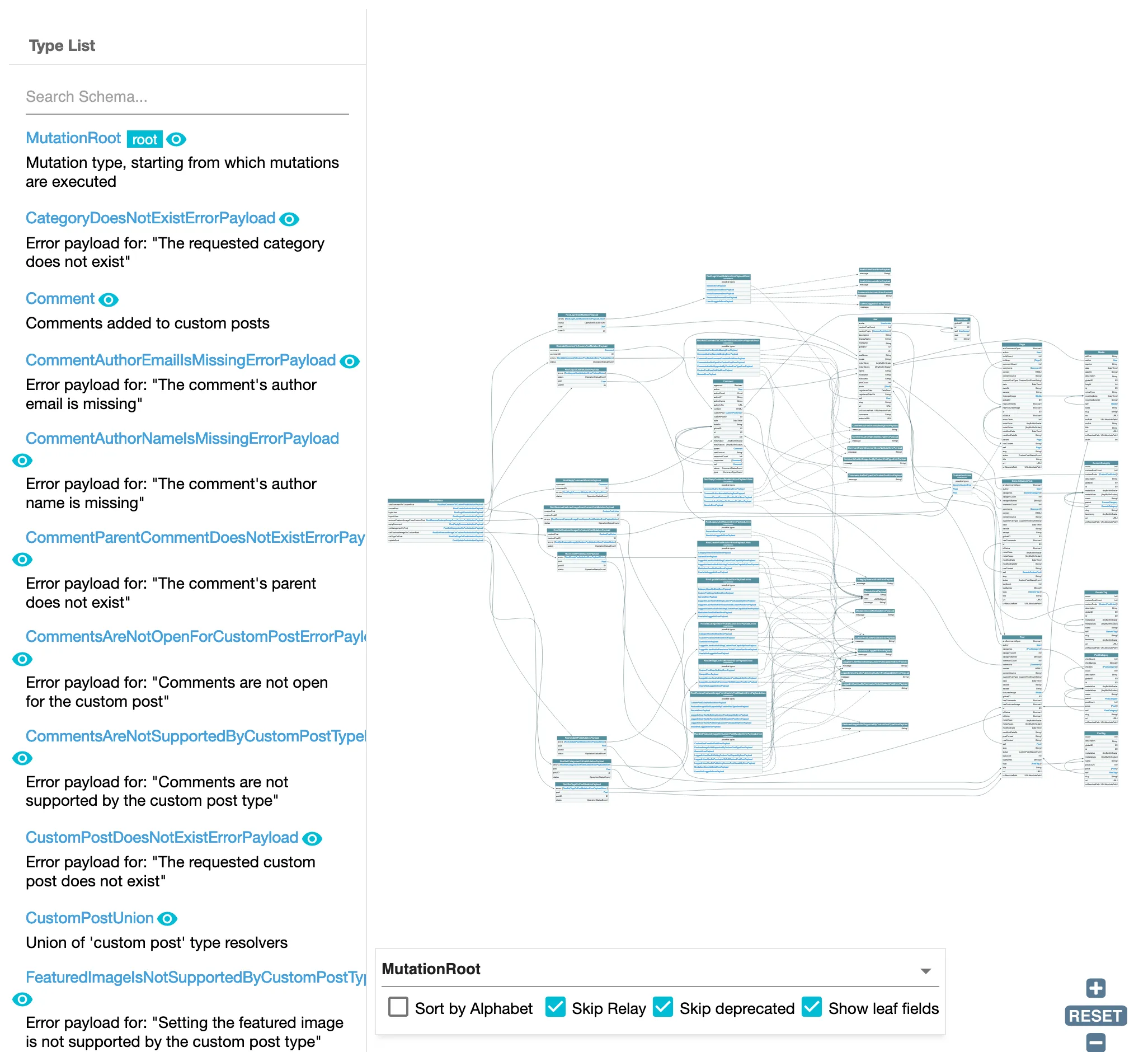 Mutations için payload nesne türlerine sahip GraphQL şeması Mutations için payload nesne türlerine sahip GraphQL şeması
