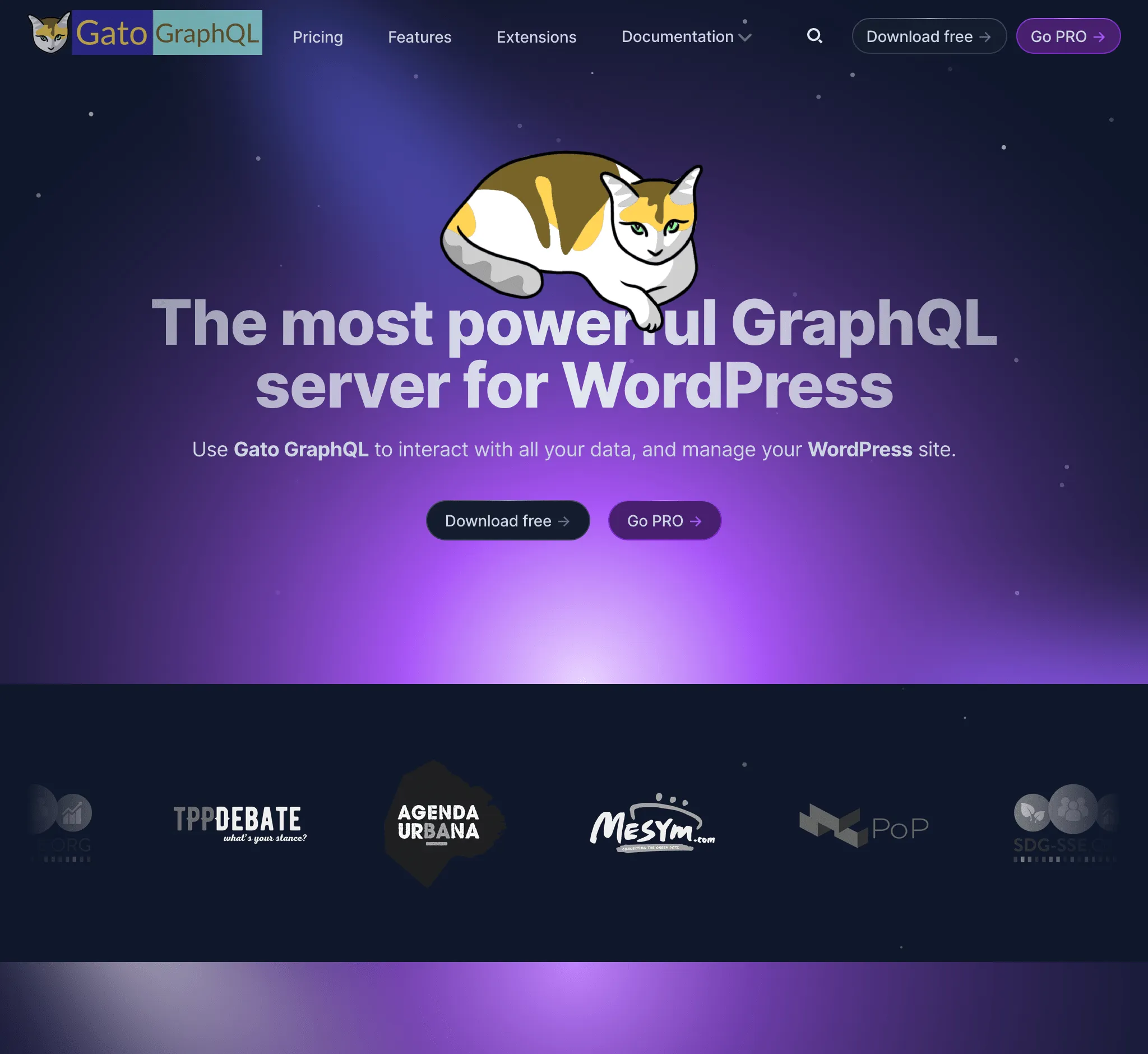 Gato GraphQL'in yeni web sitesi