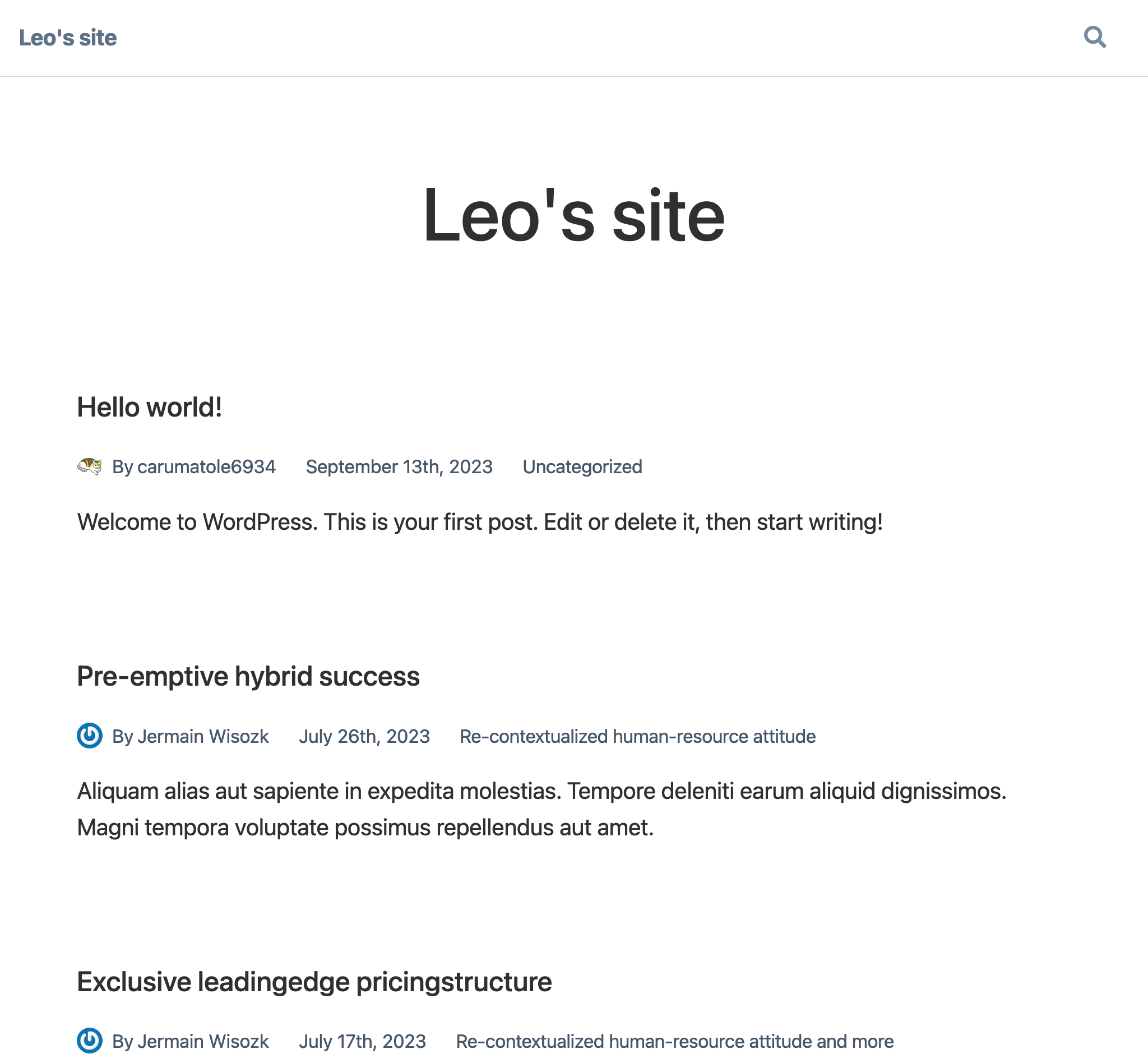 Gato GraphQL için Next.js WordPress starter kullanan web sitesi