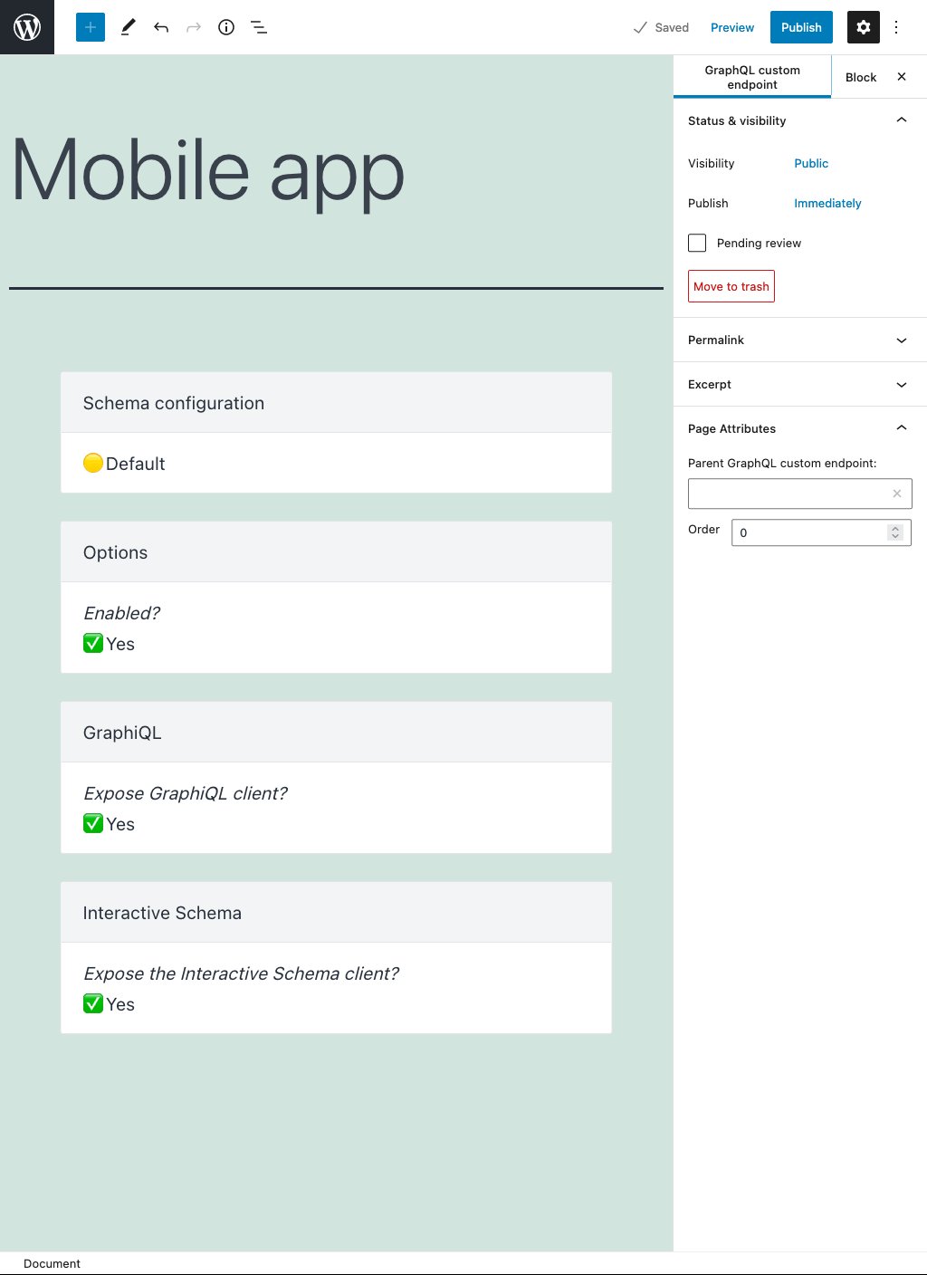 Custom Endpoint'teki seçenekler Custom Endpoint'teki seçenekler